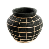 De Belly Vaas - Zwart Naturel - L