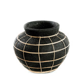 De Belly Vaas - Zwart Naturel - M