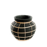 De Belly Vaas - Zwart Naturel - S