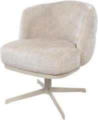 JLo eetkamerstoel - beige draaipoot 360 - Cremona - Taupe 04