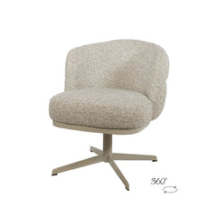 JLo eetkamerstoel - beige draaipoot 360 - Cuzco - Fog 3