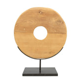 De Teak Disc op Stand - L - WeAreTables