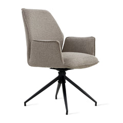 Eetkamerstoel Jill 180 ° Linnen Taupe - WeAreTables