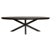 Eetkamertafel Denver Black | Ovaal | 210 cm - WeAreTables