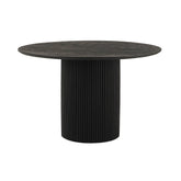 Eetkamertafel Kasai Ø120, Acacia Black - WeAreTables