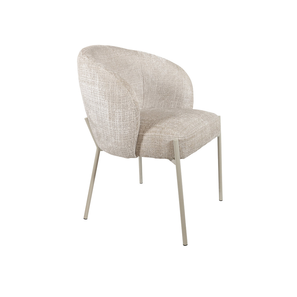 Adele - eetkamerstoel - beige poten - Cremona - Taupe 04 (set of 2)