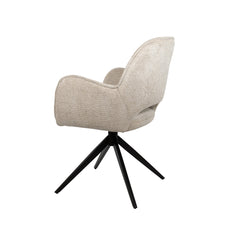Alicia eetkamerstoel - draaipoot 360ARS - Cremona - Taupe 04