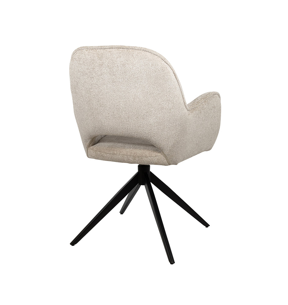 Alicia eetkamerstoel - draaipoot 360ARS - Cremona - Taupe 04