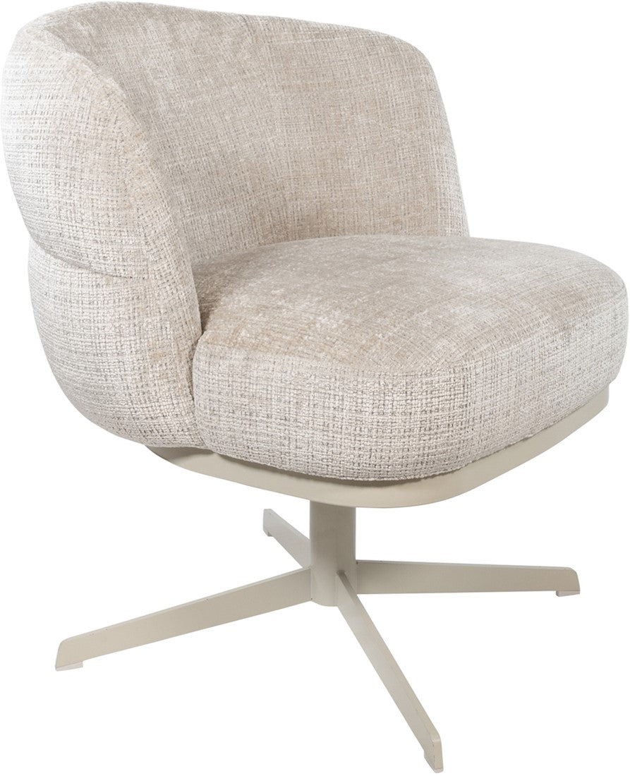 JLo eetkamerstoel - beige draaipoot 360 - Cremona - Taupe 04