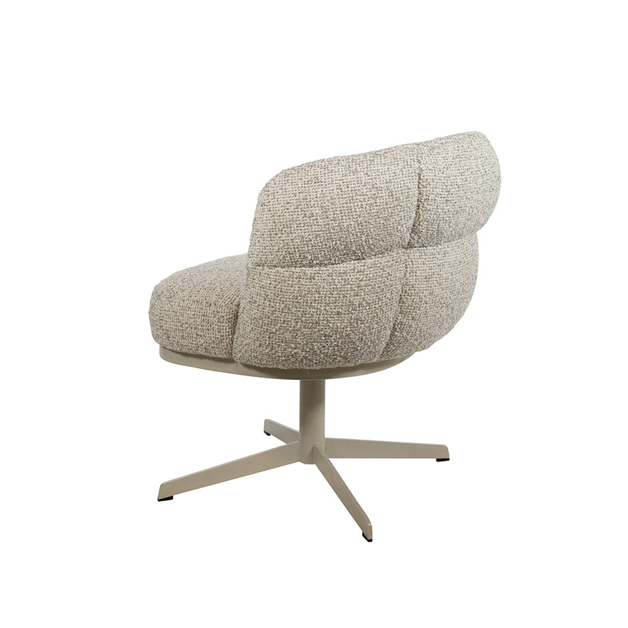 JLo eetkamerstoel - beige draaipoot 360 - Cuzco - Fog 3