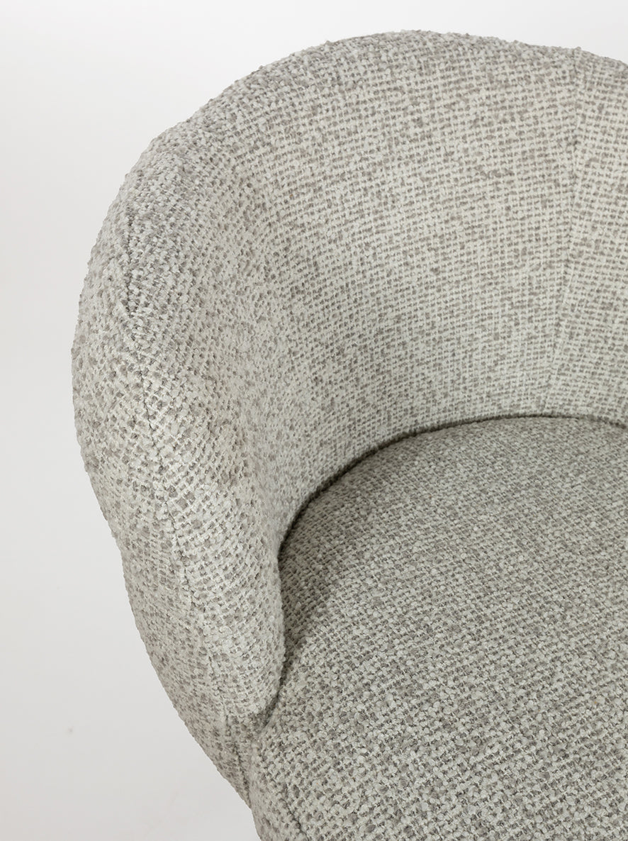 JLo eetkamerstoel - beige draaipoot 360 - Cuzco - Fog 3