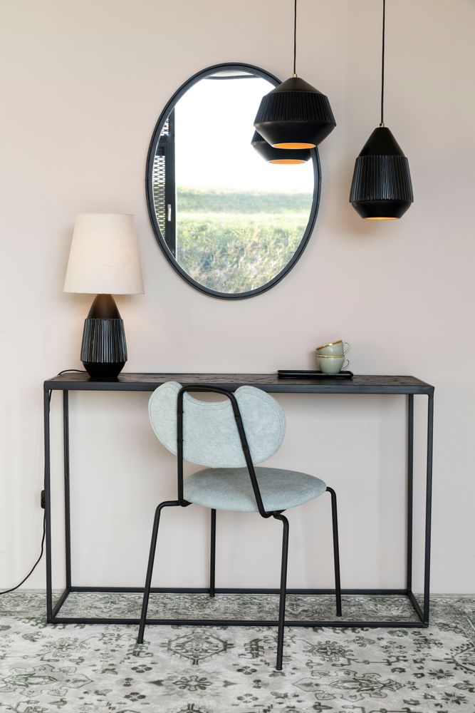 Aysa Hanglamp Breed Zwart - WeAreTables