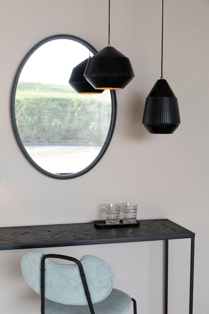 Aysa Hanglamp Breed Zwart - WeAreTables