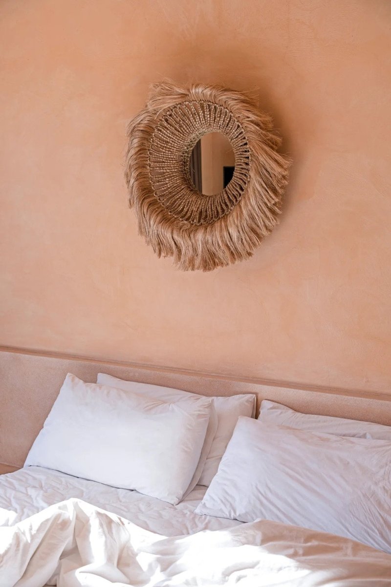 De Abaca Solomon Spiegel - Naturel - WeAreTables