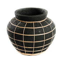 De Belly Vaas - Zwart Naturel - L - WeAreTables
