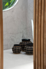 De Belly Vaas - Zwart Naturel - M - WeAreTables
