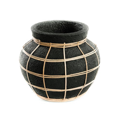 De Belly Vaas - Zwart Naturel - S - WeAreTables