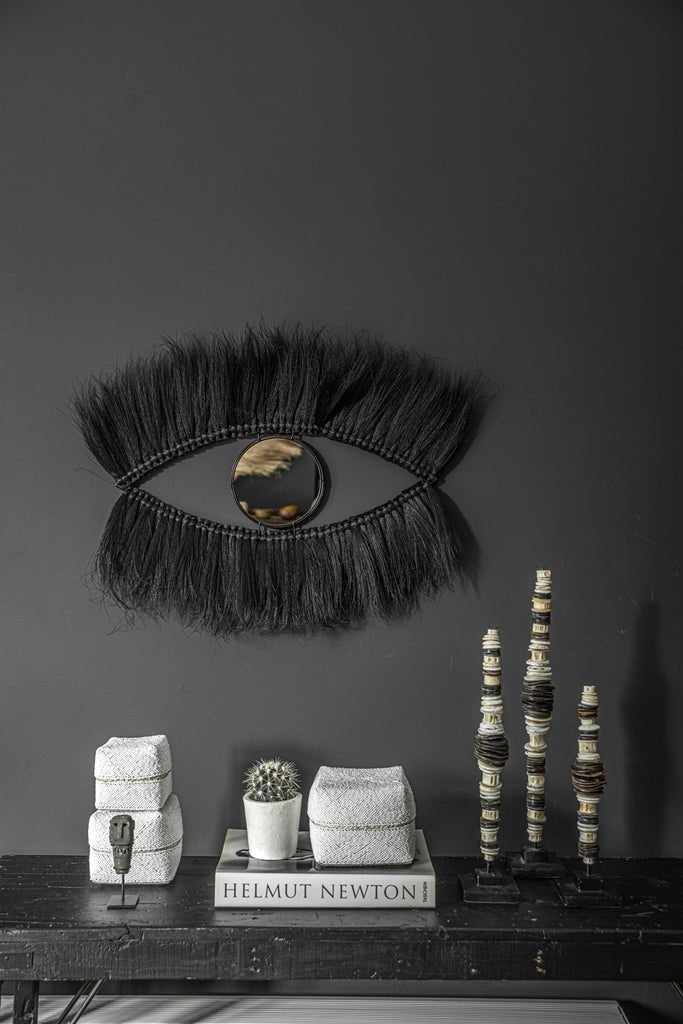 De Black Eye Spiegel - Zwart - WeAreTables