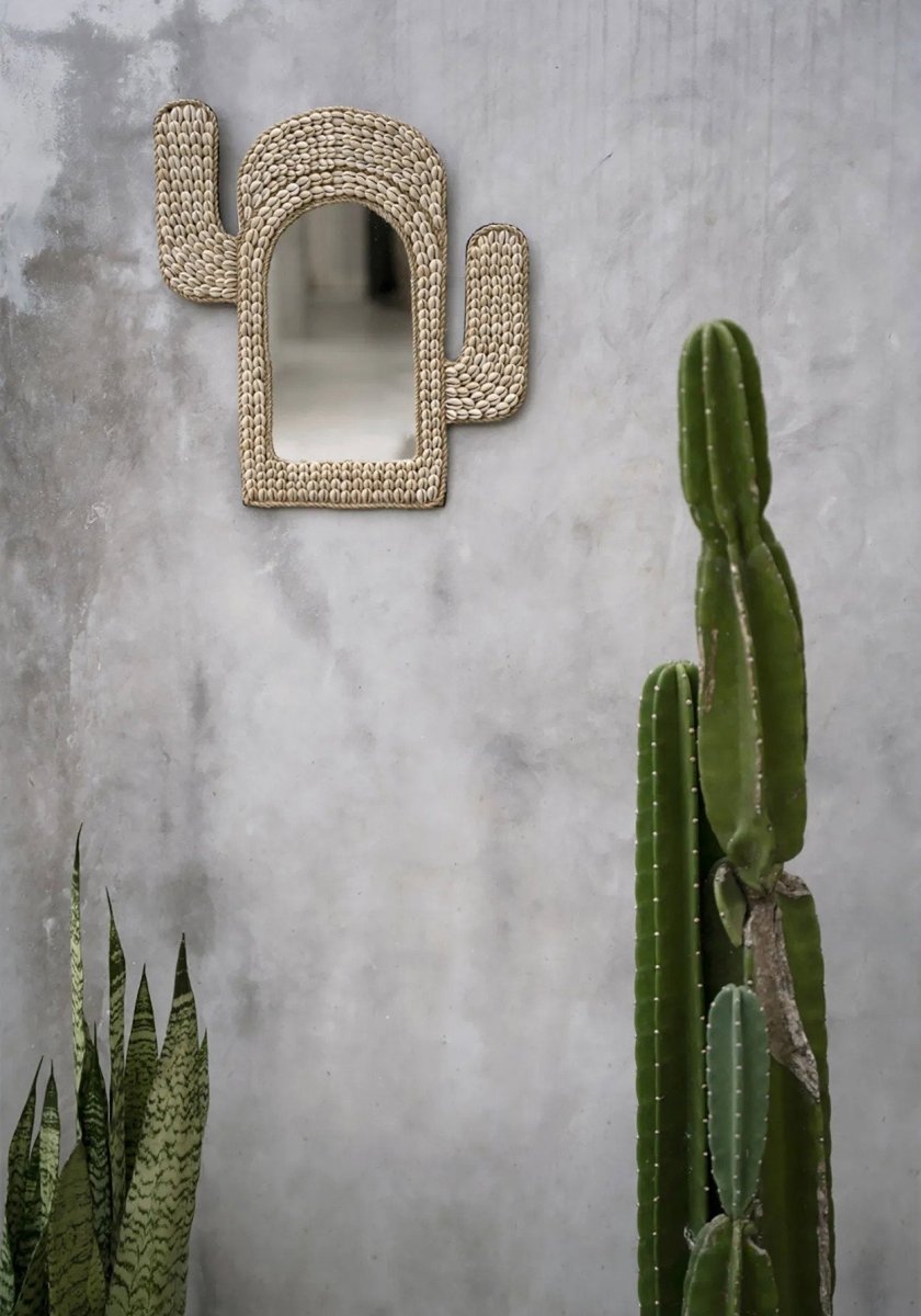 De Cactus Shell Spiegel - Naturel - WeAreTables