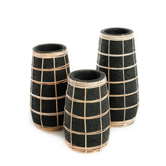 De Cutie Vaas - Zwart Naturel - L - WeAreTables