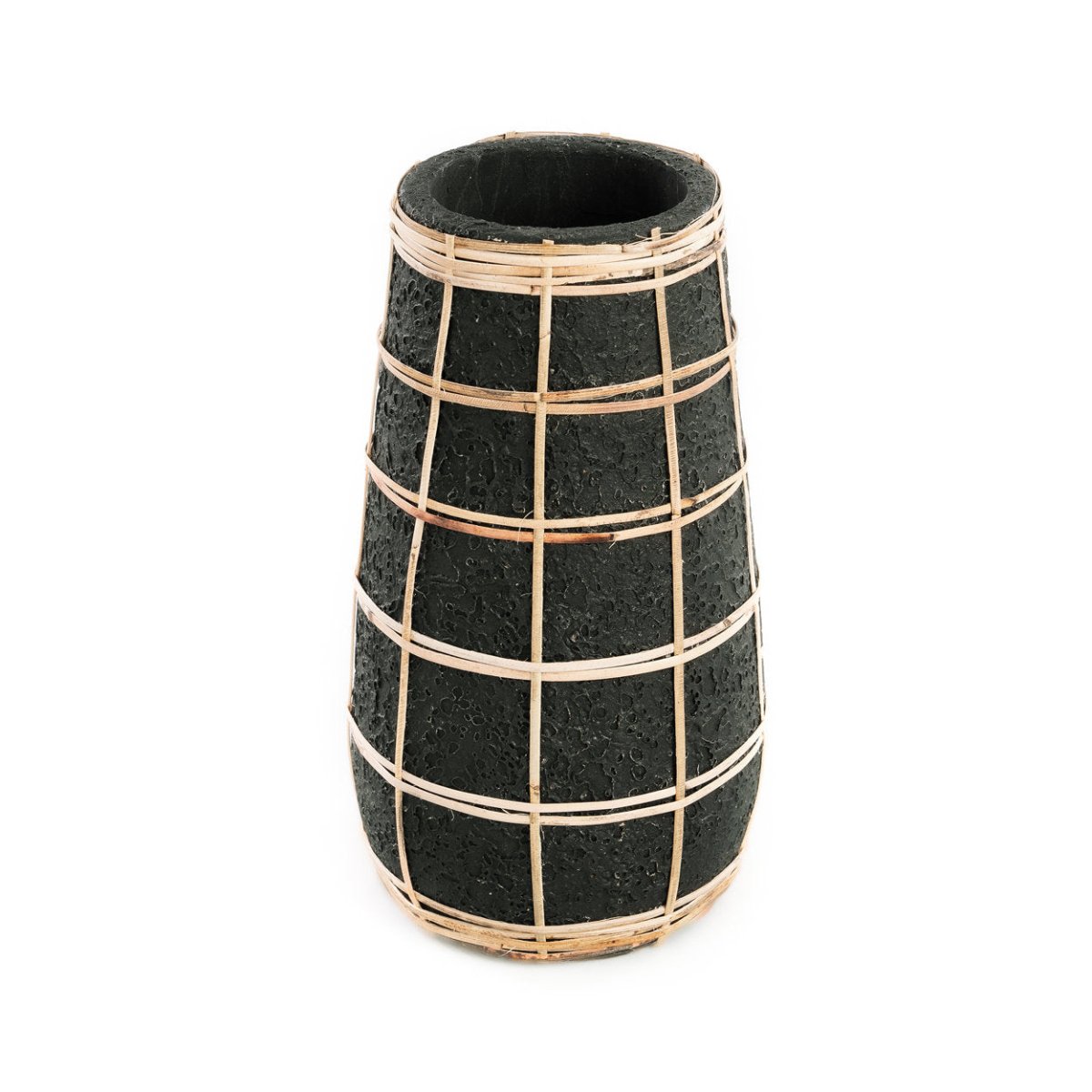 De Cutie Vaas - Zwart Naturel - M - WeAreTables
