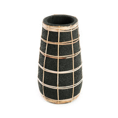 De Cutie Vaas - Zwart Naturel - M - WeAreTables