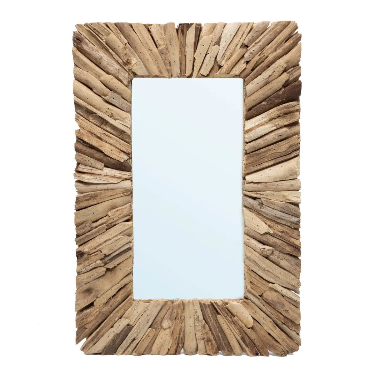 De Driftwood Framed Spiegel - Naturel - M - WeAreTables