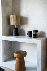 De Serene Kaarsenhouder - Zwart Naturel - L - WeAreTables