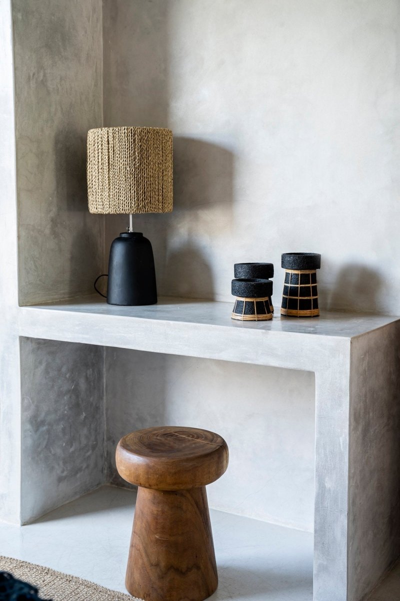 De Serene Kaarsenhouder - Zwart Naturel - S - WeAreTables