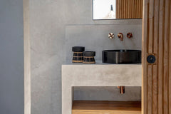De Serene Kaarsenhouder - Zwart Naturel - S - WeAreTables