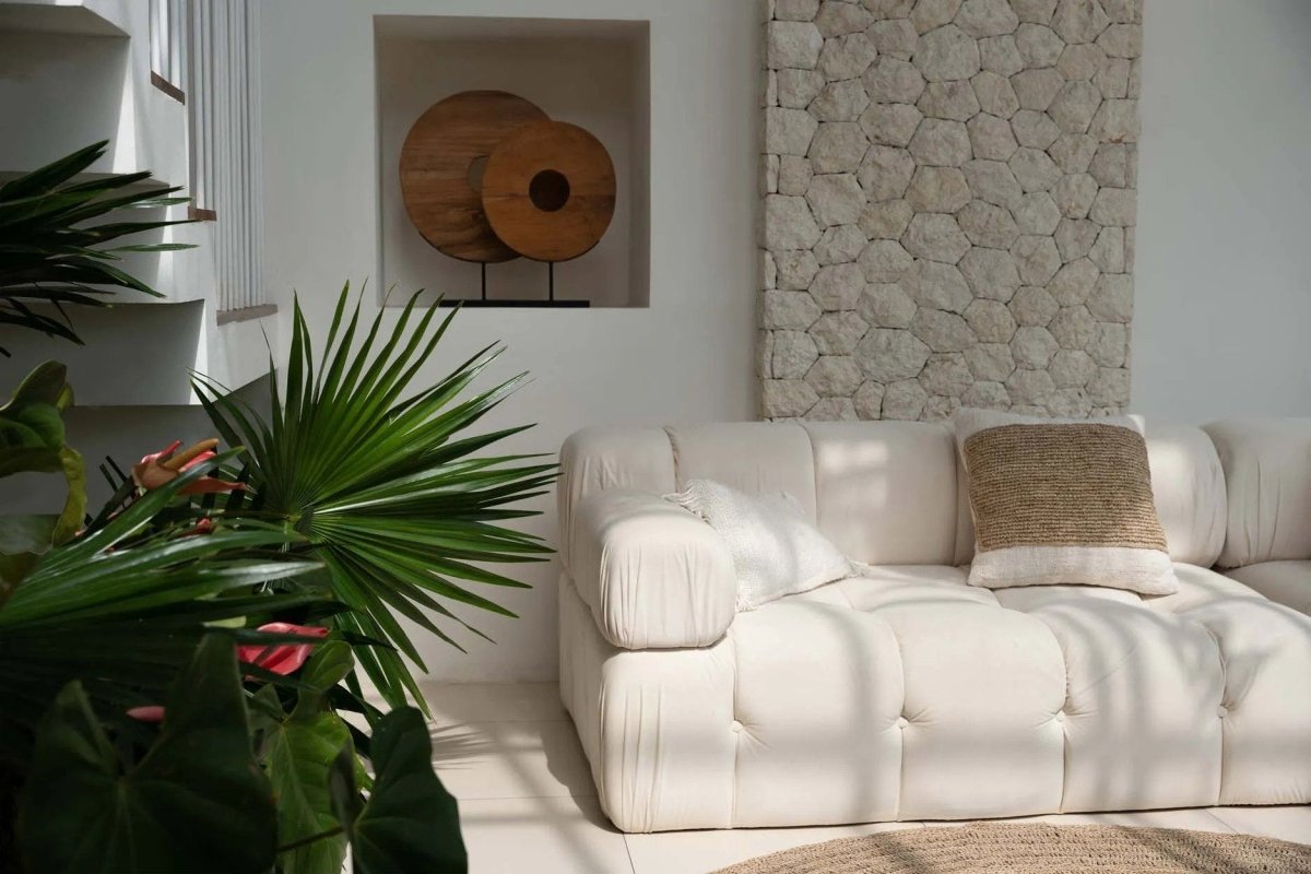 De Teak Disc op Stand - L - WeAreTables