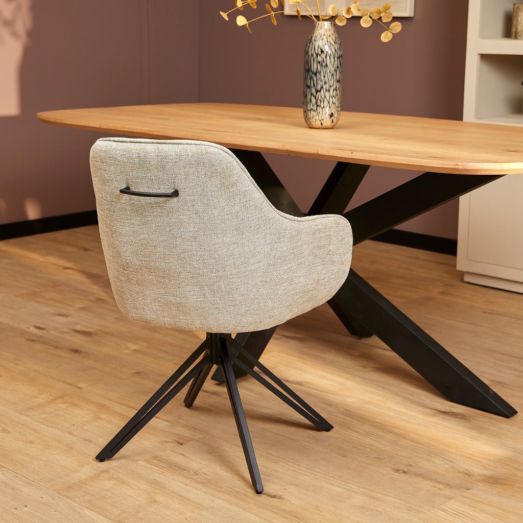 Eetkamerstoel Jens 180º - Beige - WeAreTables