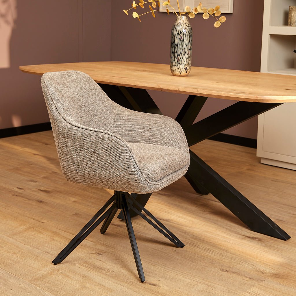 Eetkamerstoel Jens 180º - Brown - WeAreTables