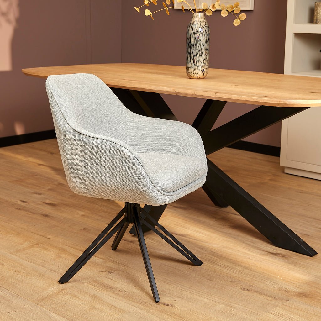 Eetkamerstoel Jens 180º - Light Grey - WeAreTables