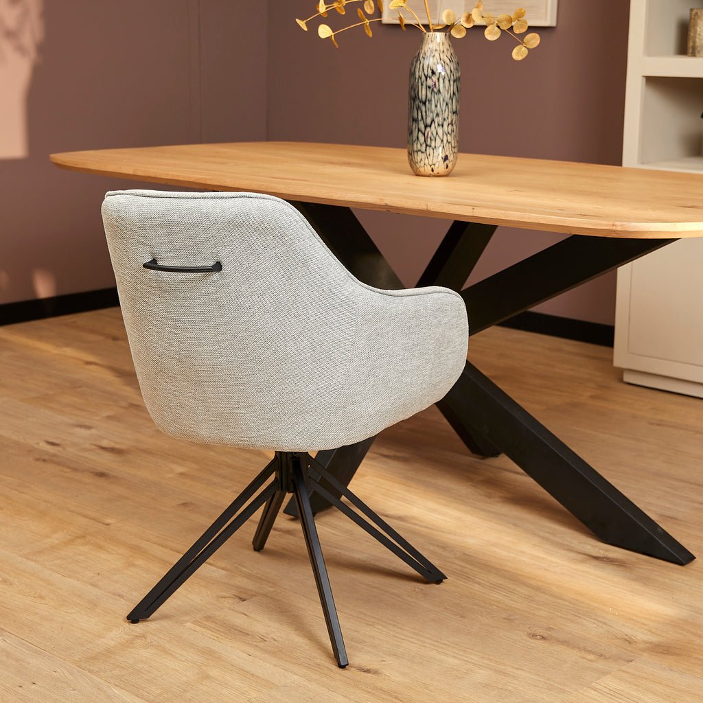 Eetkamerstoel Jens 180º - Light Grey - WeAreTables