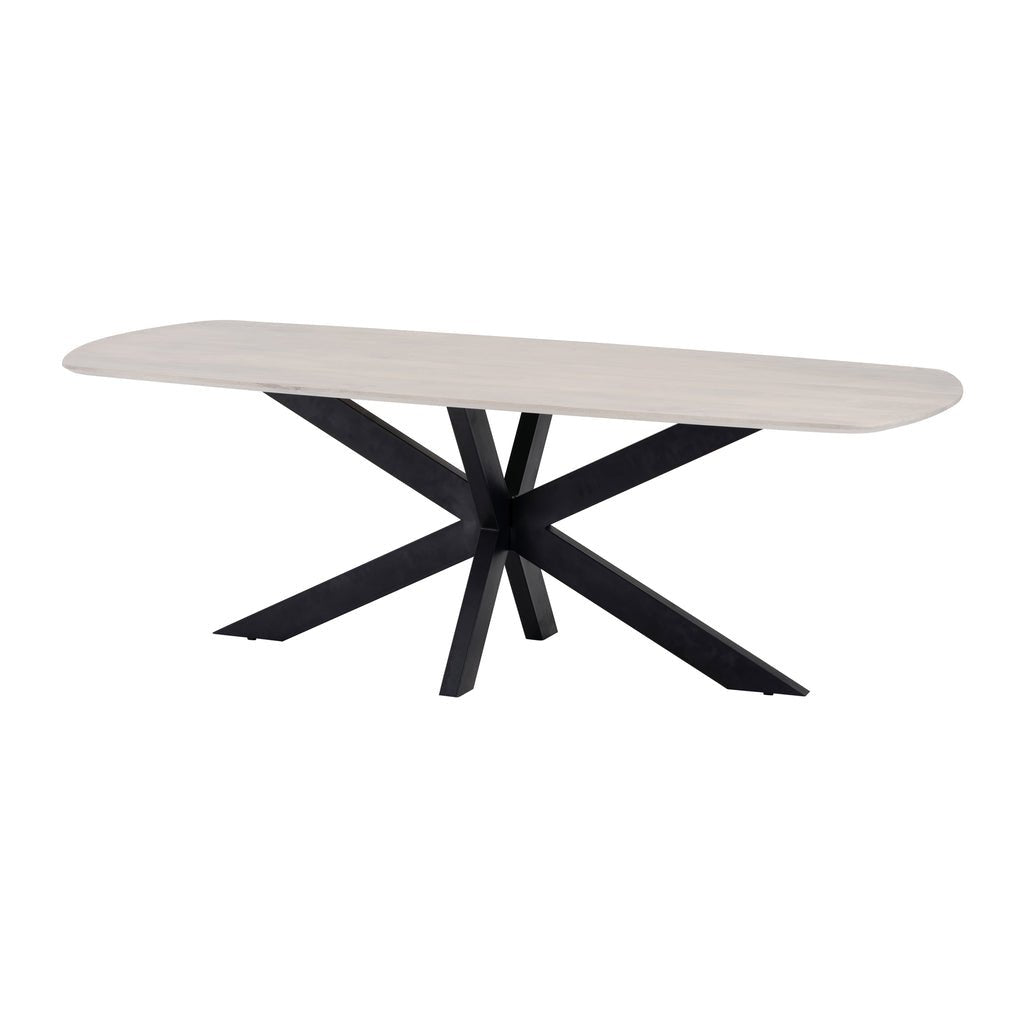 Eetkamertafel deens ovaal 180, Mango White Wood - WeAreTables