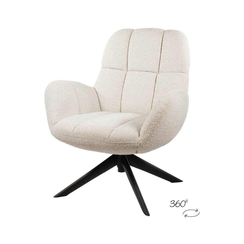 Elvis draaifauteuil 360 - Monet - Pearl 0855 - WeAreTables