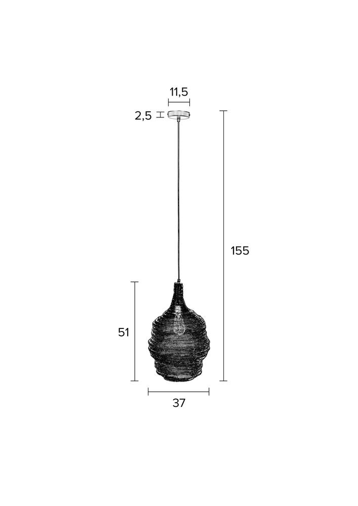 Lena Hanglamp M Zwart - WeAreTables