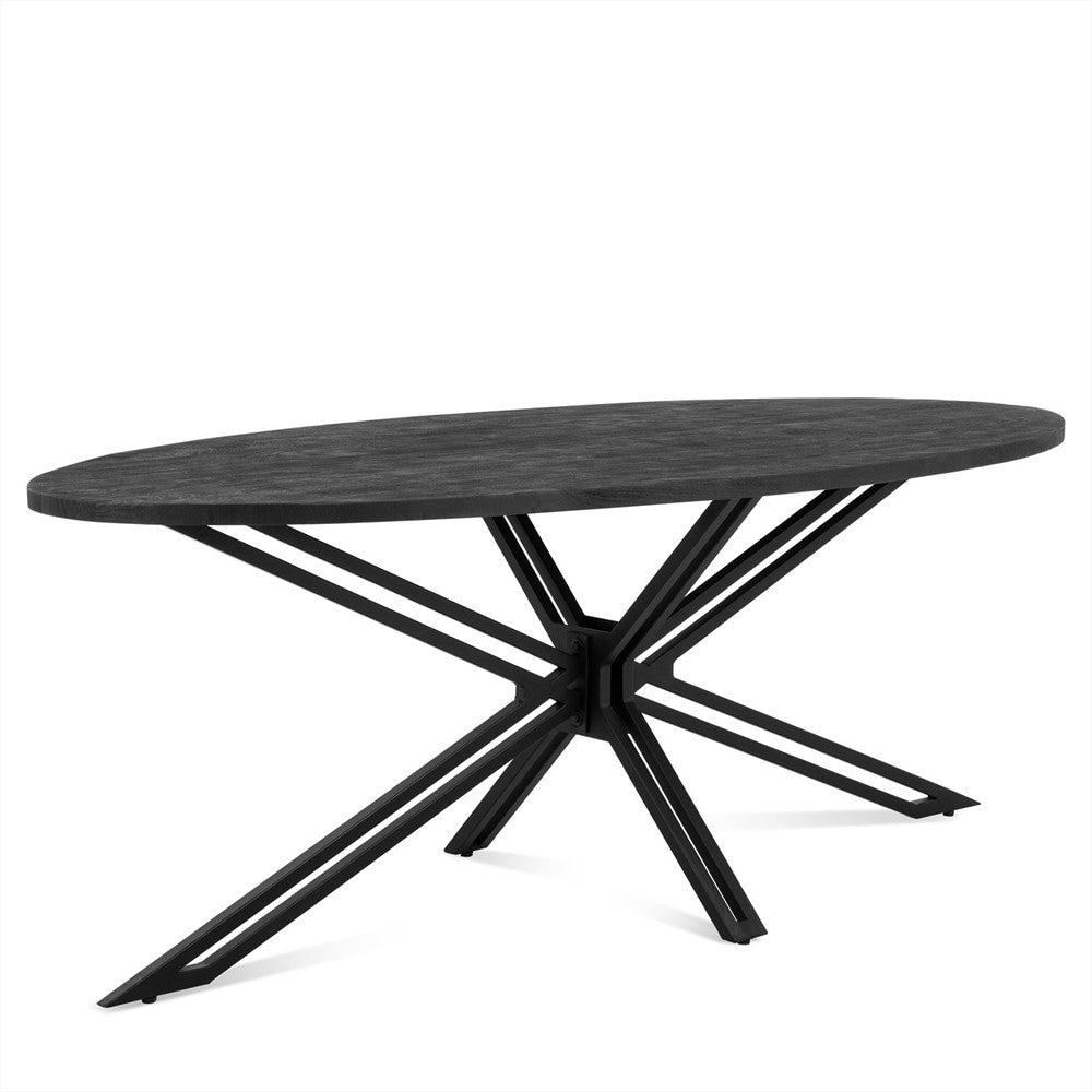 Ovale Eettafel Yana Black 200 - WeAreTables