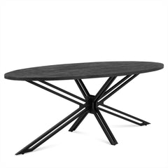 Ovale Eettafel Yana Black 200 - WeAreTables