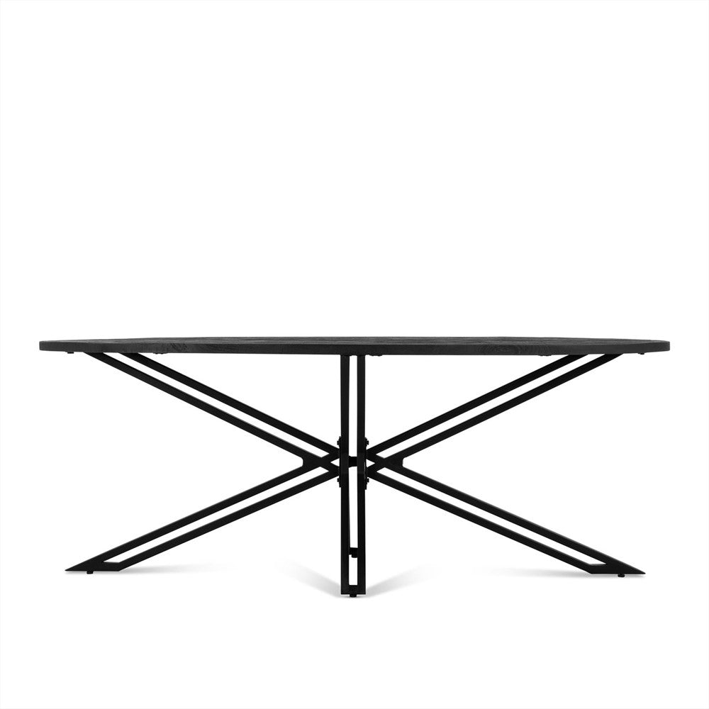 Ovale Eettafel Yana Black 200